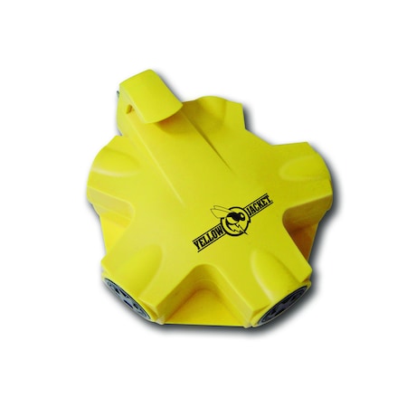 Yellow Jacket Plug Adapter, 5.25 in., Yellow, 5 PK 997362